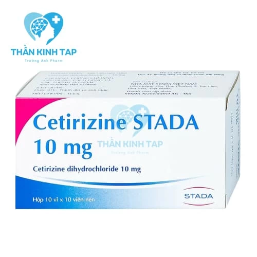 Cetirizine Stada 10mg - Thuốc điều trị triệu chứng viêm mũi dị ứng